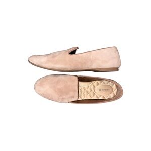 Birdies Women’s The Starling Latte Tan Suede Smoking Loafer Flats – Size 9.5